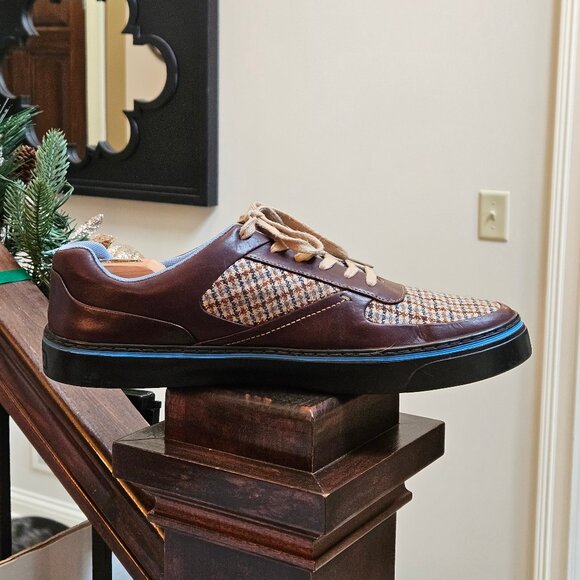 Rockport Men's Leather/Tweed Casual Shoes, Brown, Sz 13 - Picture 8 of 16